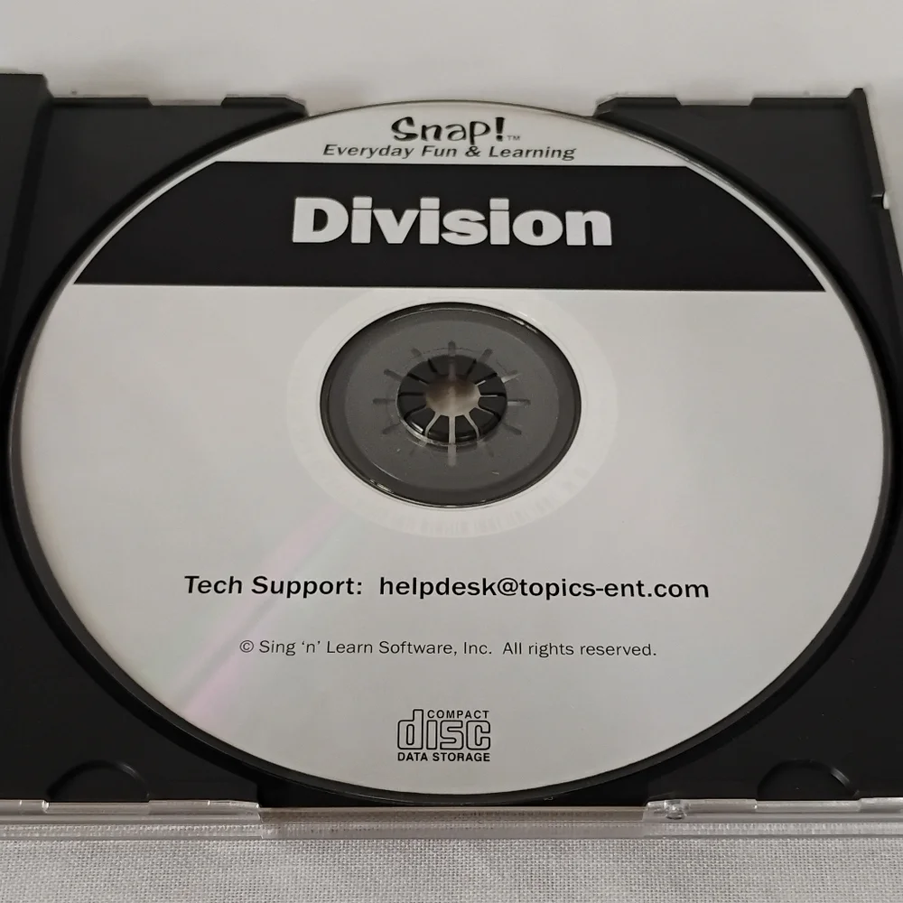 Snap! Division Educational Math Homeschool Learning Video Game Ages 7-10 PC Mac